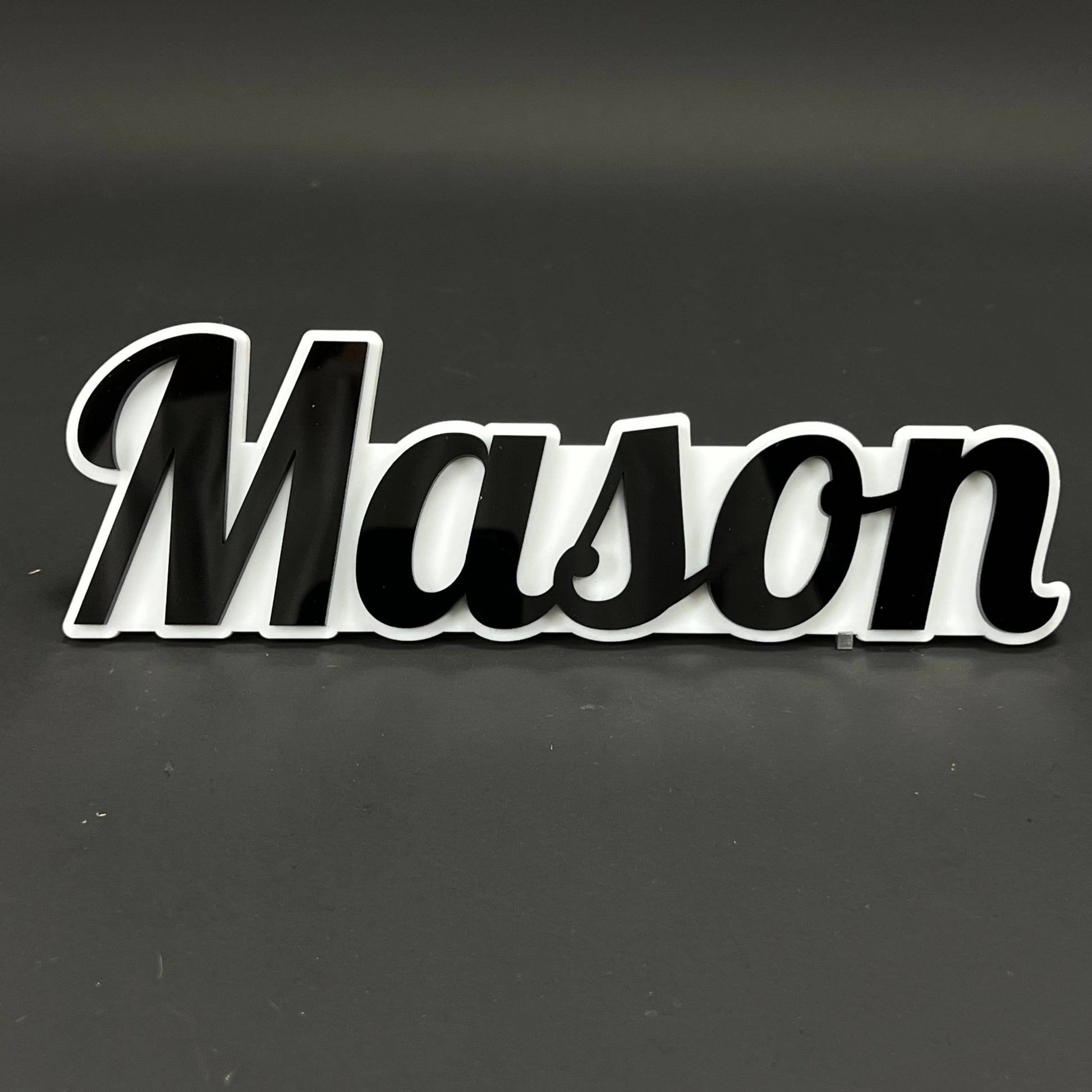 1PC Mason 3D Acrylic Badge - Car Truck Emblem Fender Tailgate Trunk Sticker