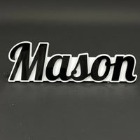 1PC Mason 3D Acrylic Badge - Car Truck Emblem Fender Tailgate Trunk Sticker