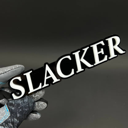 1PC SLACKER 3D Acrylic Badge - Car Truck Emblem Fender Tailgate Trunk Sticker