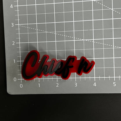 1PC Chief'n 3D Acrylic Badge - Car Truck Emblem Fender Tailgate Trunk Sticker