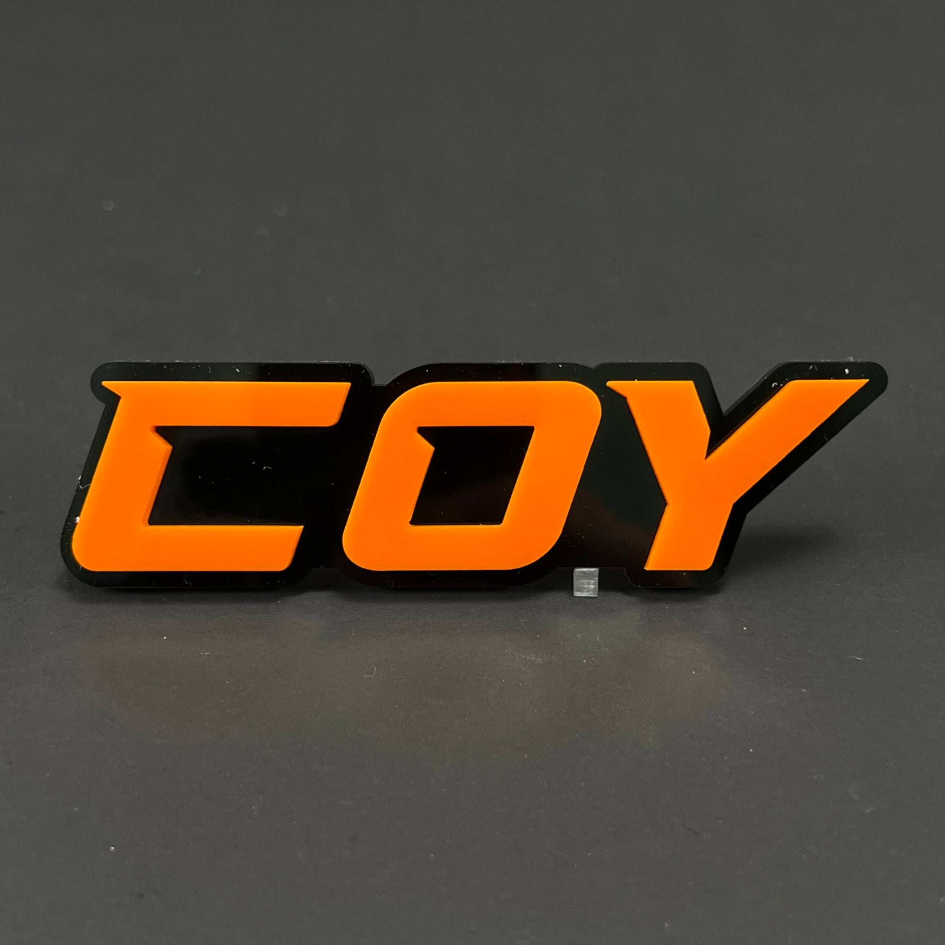 1PC COY 3D Acrylic Badge - Car Truck Emblem Fender Tailgate Trunk Sticker