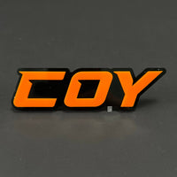 1PC COY 3D Acrylic Badge - Car Truck Emblem Fender Tailgate Trunk Sticker