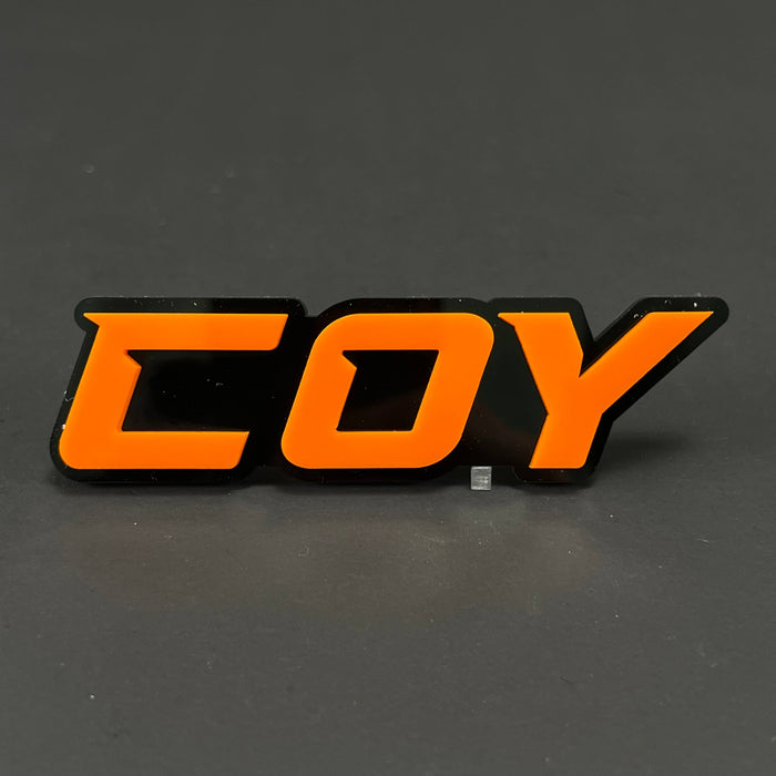 1PC COY 3D Acrylic Badge - Car Truck Emblem Fender Tailgate Trunk Sticker