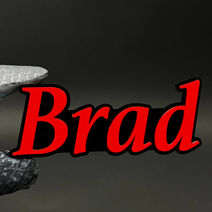 1PC Brad 3D Acrylic Badge - Car Truck Emblem Fender Tailgate Trunk Sticker