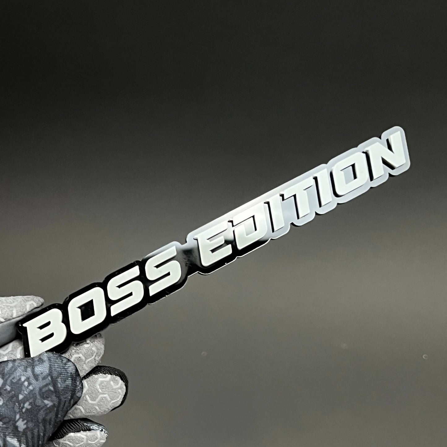 1PC BOSS EDITION 3D Acrylic Badge - Car Truck Emblem Fender Sticker