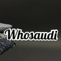 1PC Whosaudi 3D Acrylic Badge - Car Truck Emblem Fender Tailgate Trunk Sticker