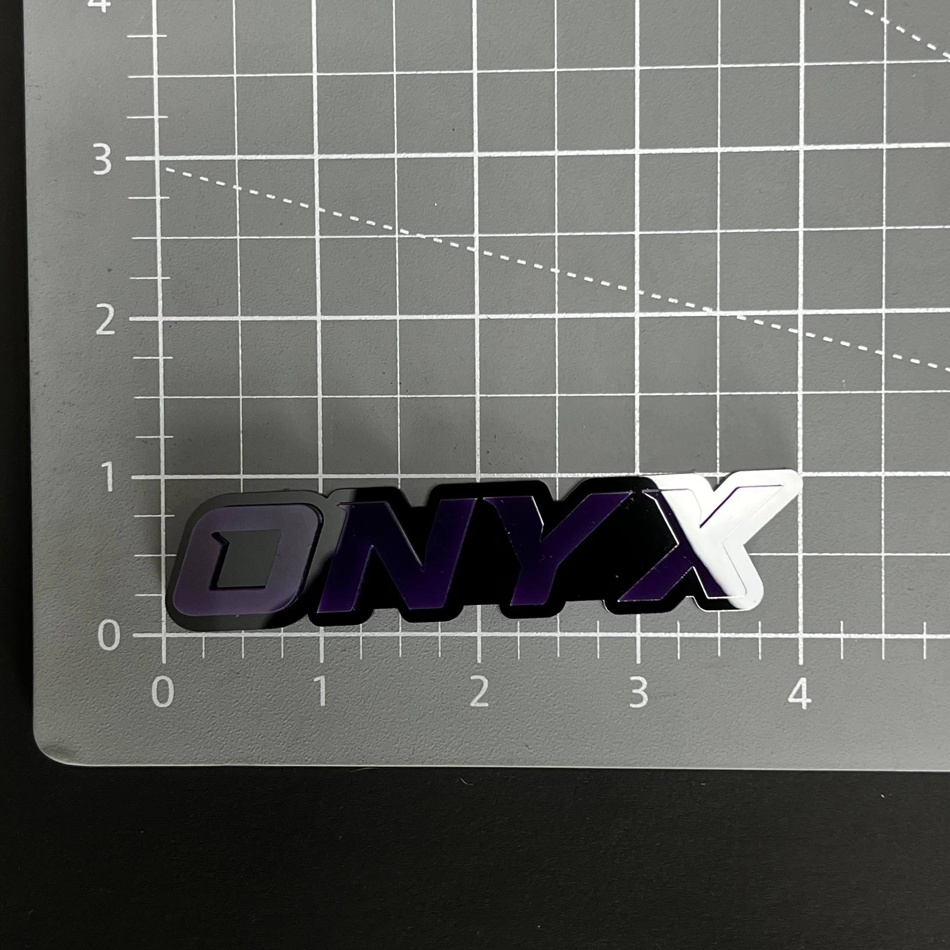 1PC ONYX 3D Acrylic Badge - Car Truck Emblem Fender Tailgate Trunk Sticker