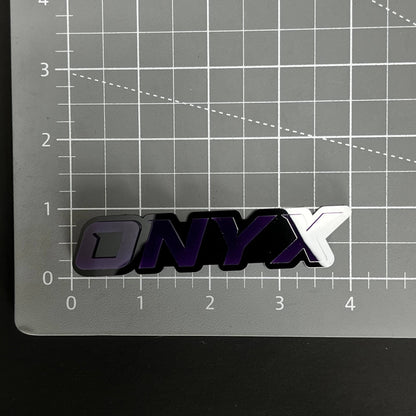 1PC ONYX 3D Acrylic Badge - Car Truck Emblem Fender Tailgate Trunk Sticker