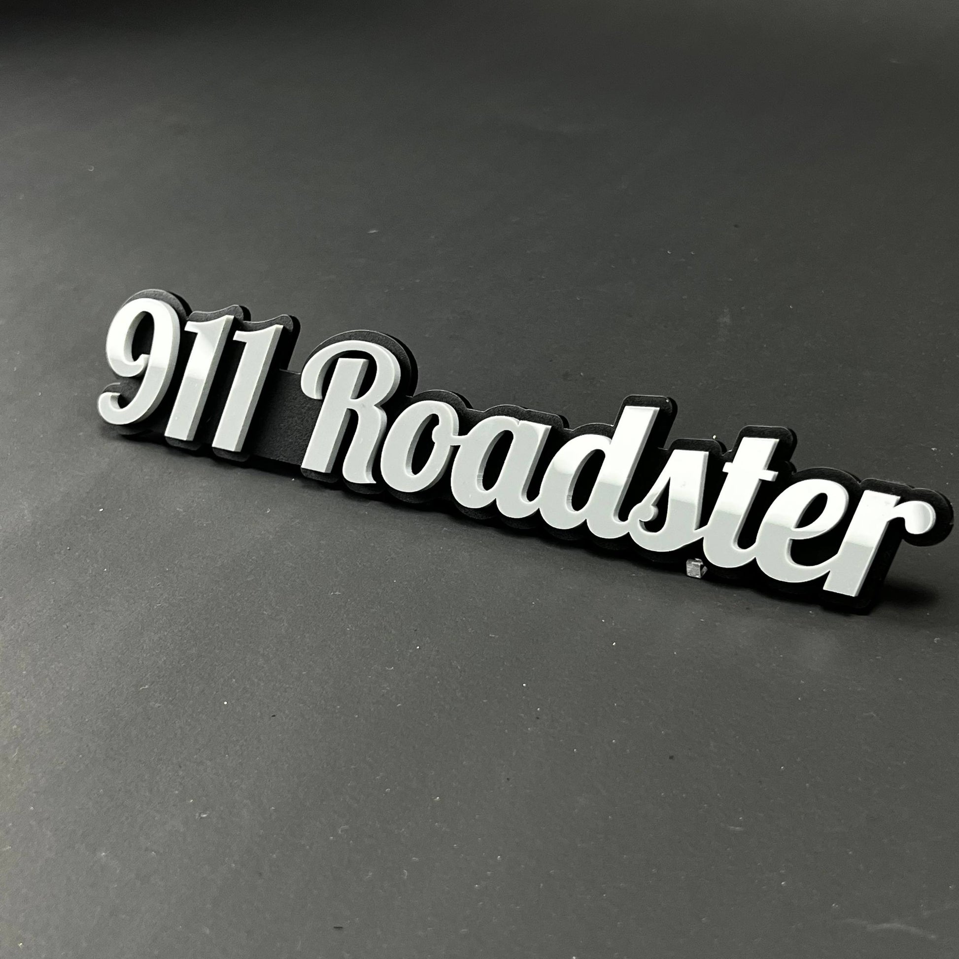 1PC 911 Roadster 3D Acrylic Badge - Car Truck Emblem Fender Sticker
