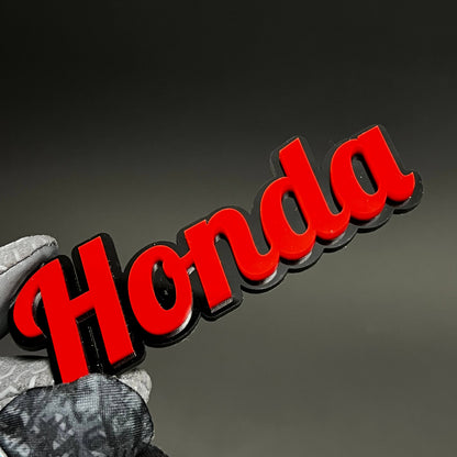 1PC Honda 3D Acrylic Badge - Car Truck Emblem Fender Tailgate Trunk Sticker