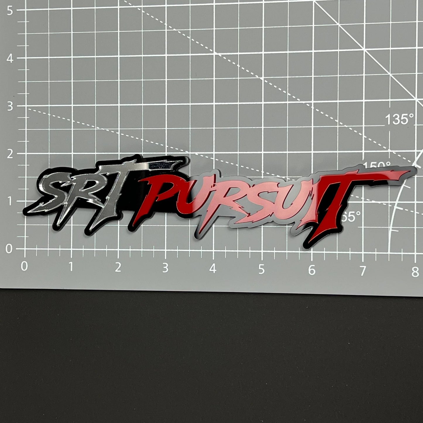 SRT PURSUIT 3D Acrylic Badge - Car Truck Emblem Fender Tailgate Trunk Sticker
