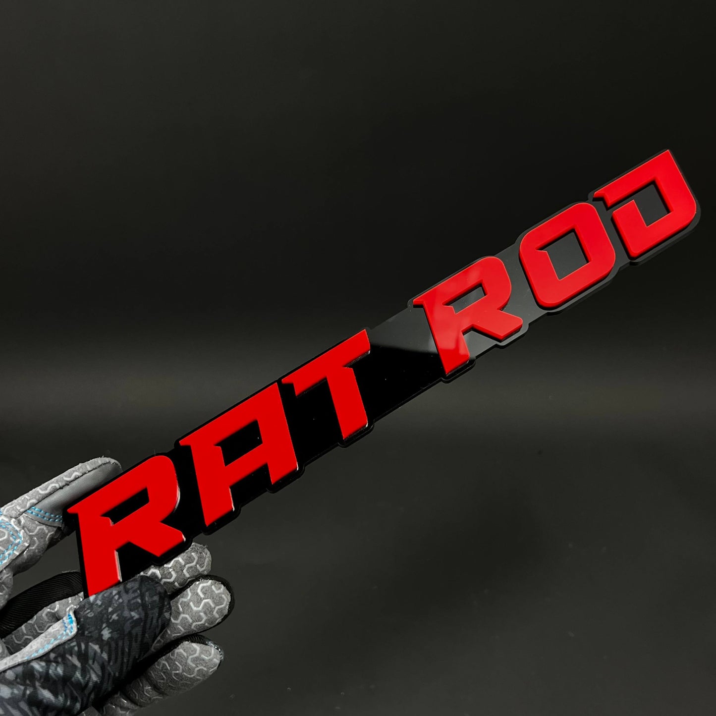 1PC RAT ROD 3D Acrylic Badge - Car Truck Emblem Fender Tailgate Trunk Sticker