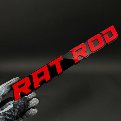 1PC RAT ROD 3D Acrylic Badge - Car Truck Emblem Fender Tailgate Trunk Sticker