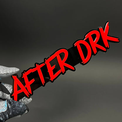 1PC AFTER DRK 3D Acrylic Badge - Car Truck Emblem Fender Tailgate Trunk Sticker