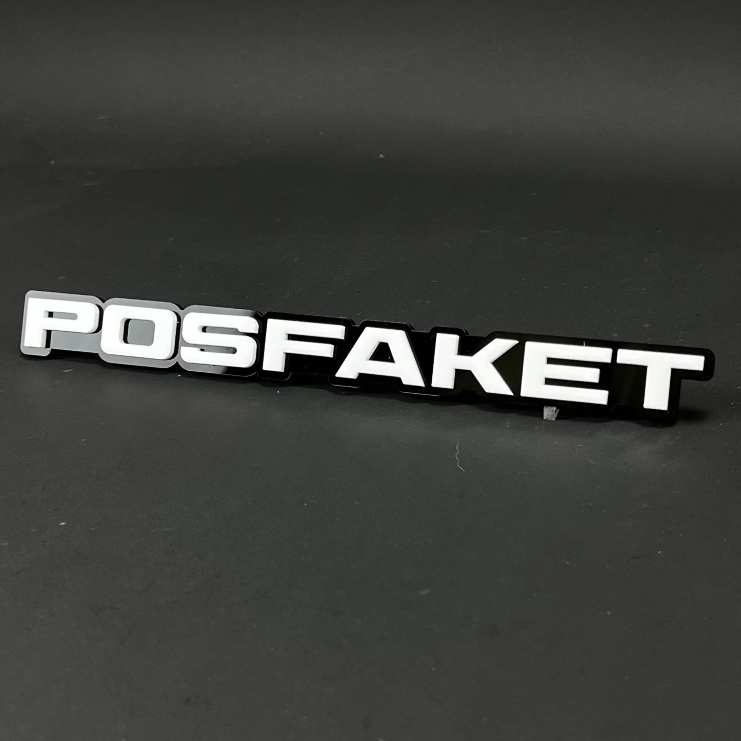 1PC POSFAKET 3D Acrylic Badge - Car Truck Emblem Fender Tailgate Trunk Sticker
