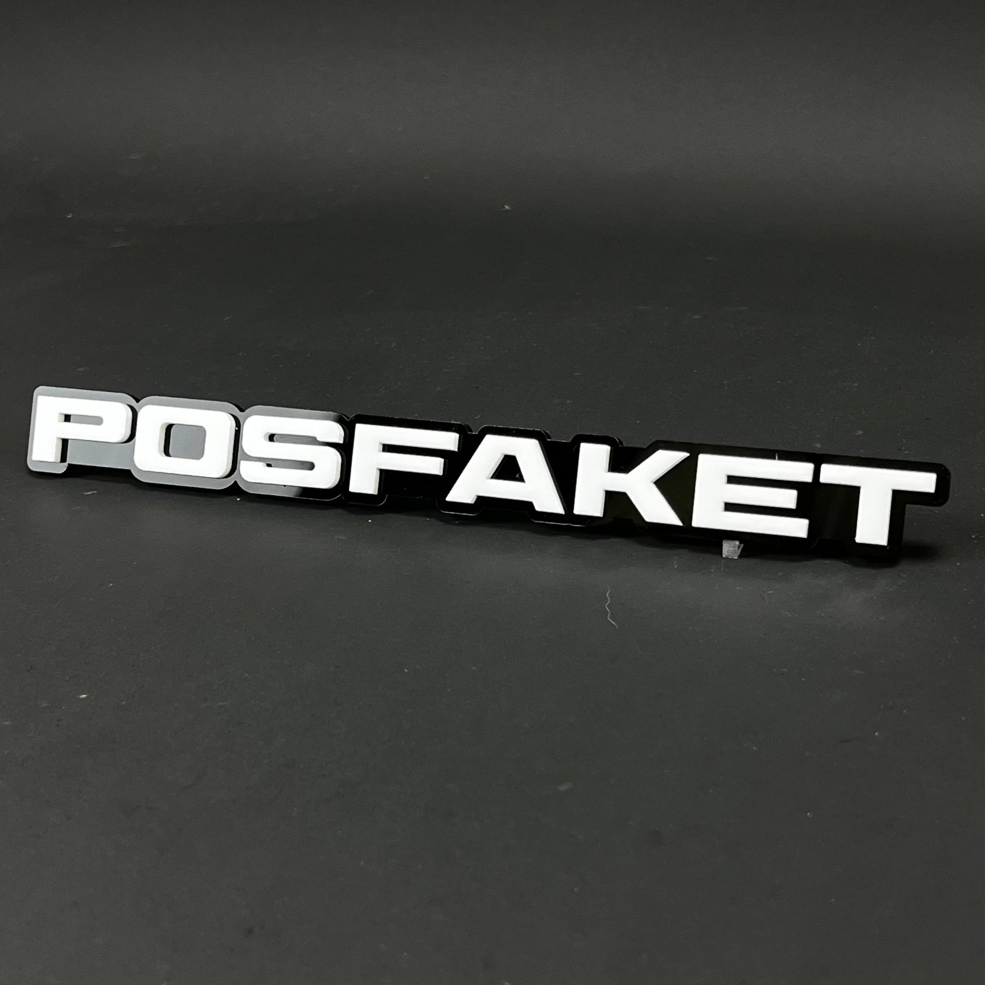 1PC POSFAKET 3D Acrylic Badge - Car Truck Emblem Fender Tailgate Trunk Sticker