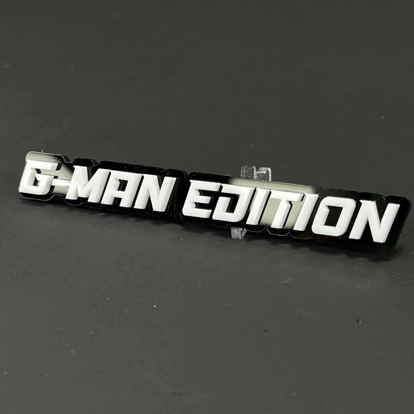 1PC G-MAN EDITION 3D Acrylic Badge - Car Truck Emblem Fender Sticker