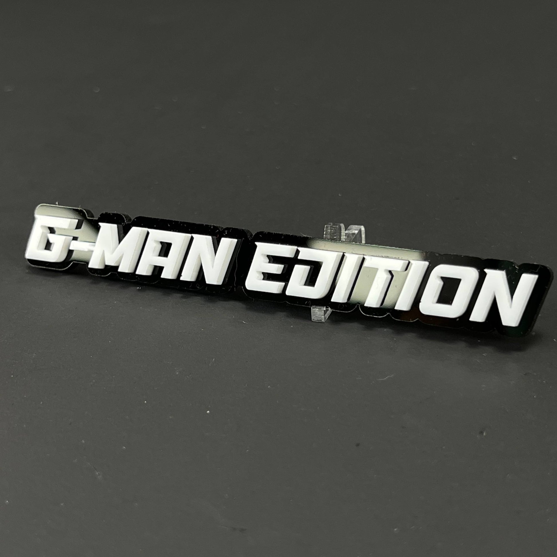 1PC G-MAN EDITION 3D Acrylic Badge - Car Truck Emblem Fender Sticker