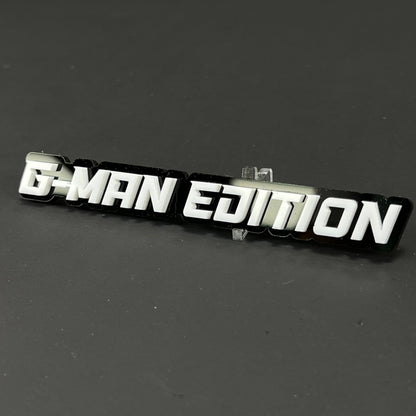 1PC G-MAN EDITION 3D Acrylic Badge - Car Truck Emblem Fender Sticker
