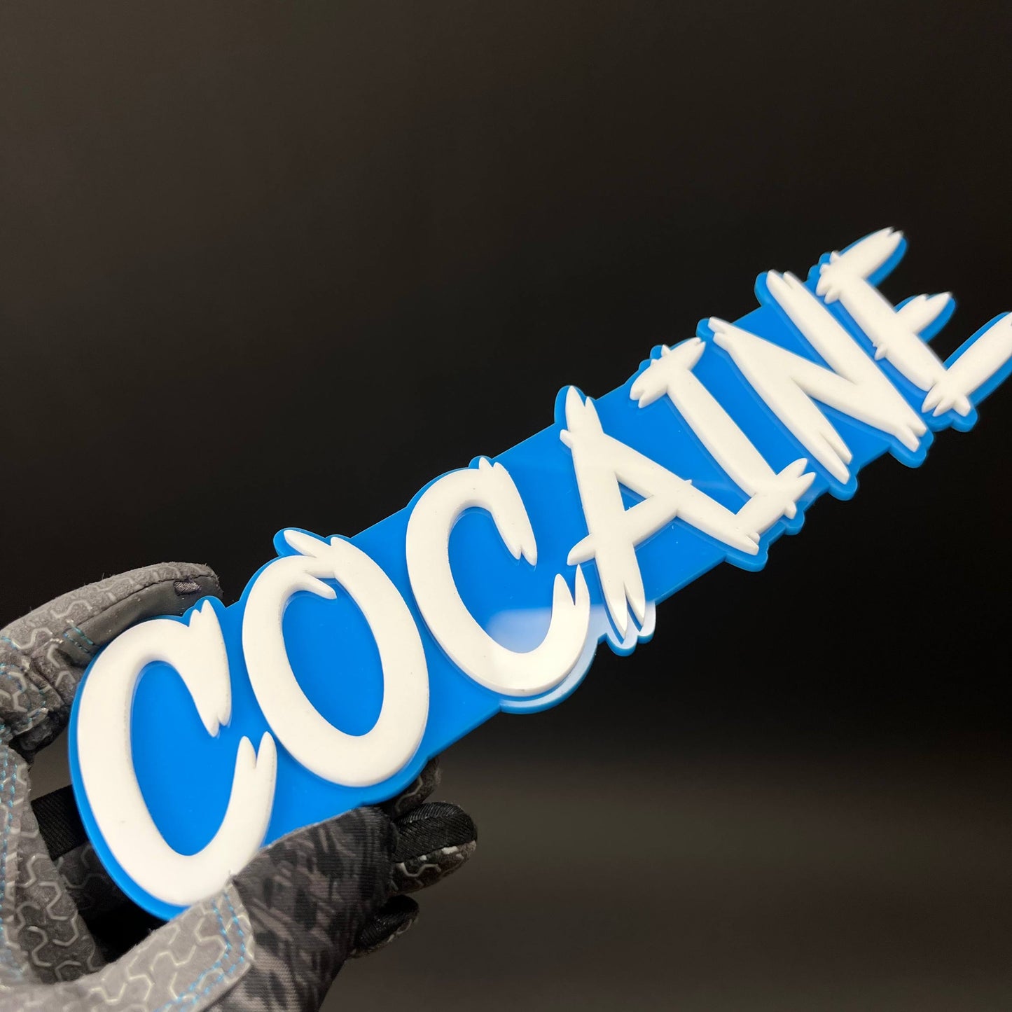 1PC COCAINE 3D Acrylic Badge - Car Truck Emblem Fender Tailgate Trunk Sticker