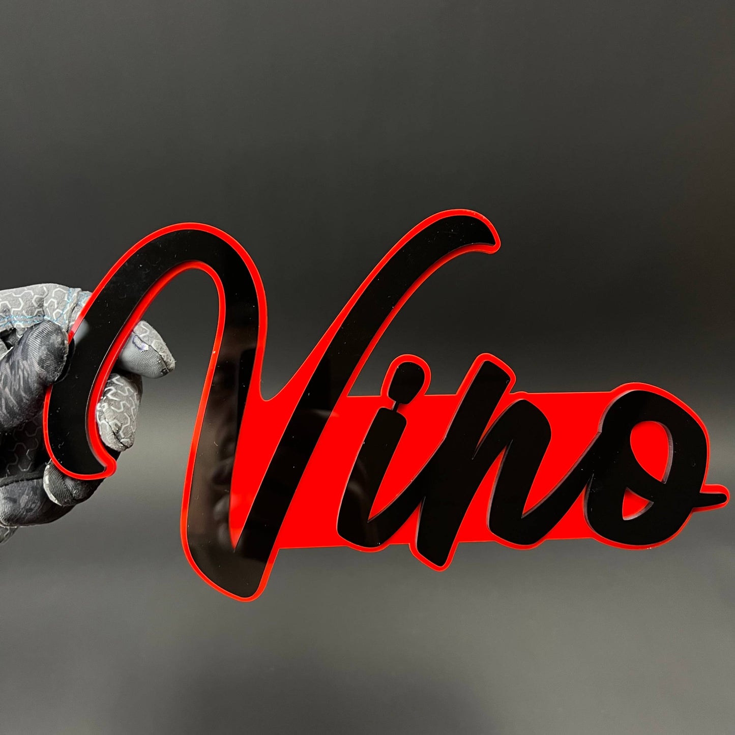 1PC Vino 3D Acrylic Badge - Car Truck Emblem Fender Tailgate Trunk Sticker