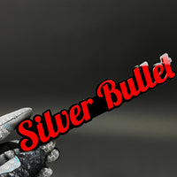 1PC Silver Bullet 3D Acrylic Badge - Car Truck Emblem Fender Sticker