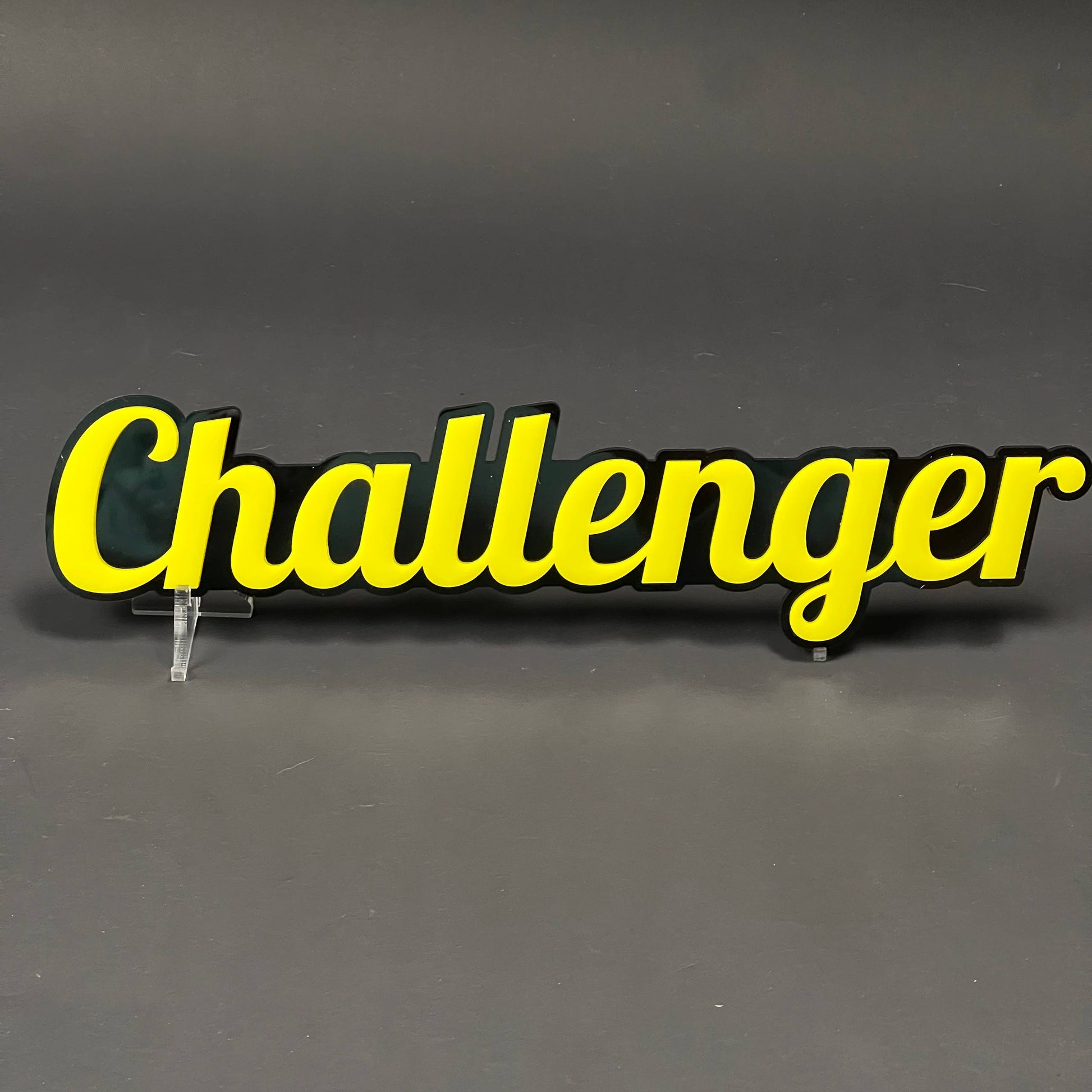 1PC Challenger 3D Acrylic Badge - Car Truck Emblem Fender Tailgate Trunk Sticker