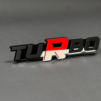 1PC TURBO 3D Acrylic Badge - Car Truck Emblem Fender Tailgate Trunk Sticker