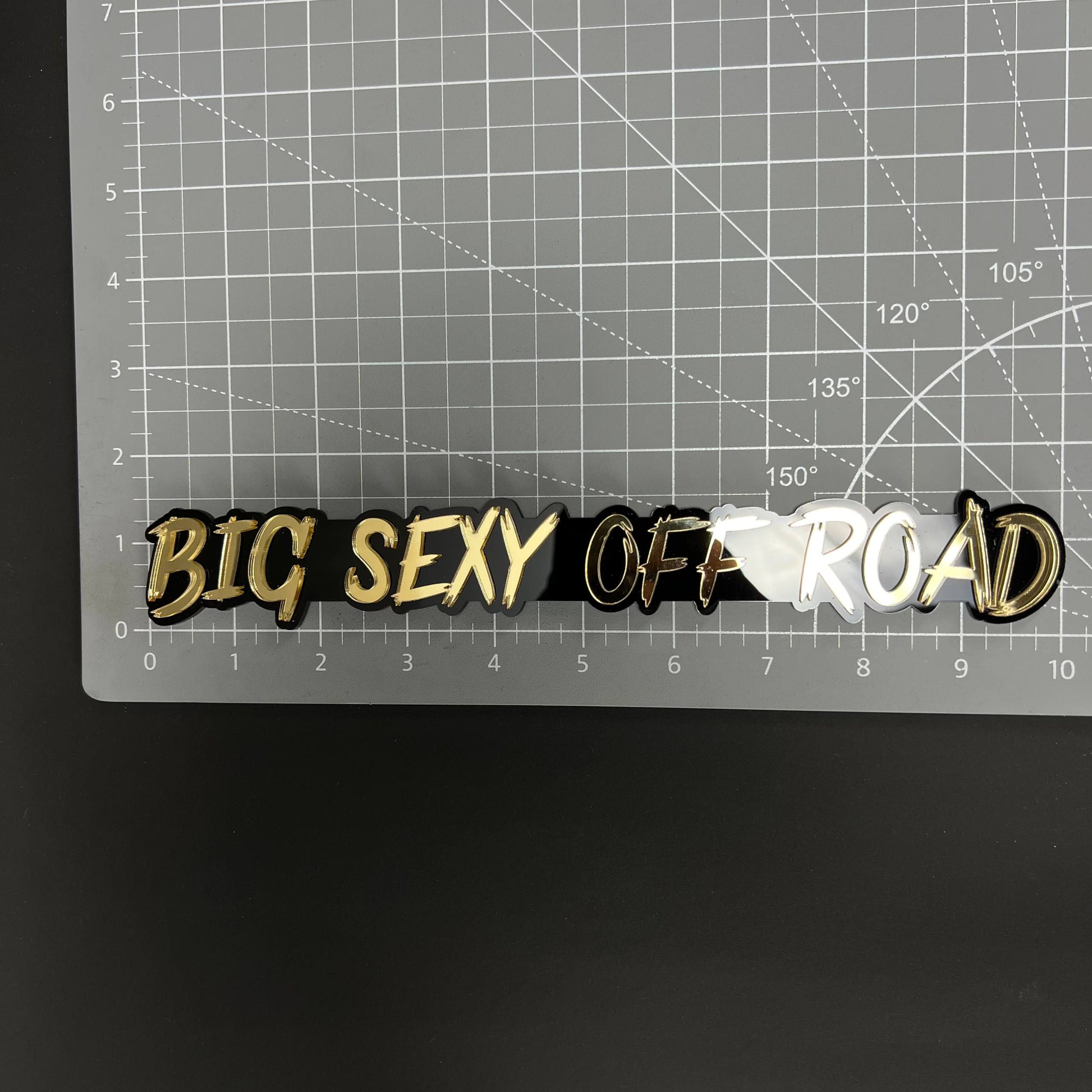 1PC BIG SEXY OFF ROAD 3D Acrylic Badge - Car Truck Emblem Fender Sticker