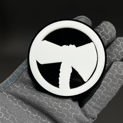 1PC Tomahawk Axe 3D Acrylic Badge - Car Truck Emblem Fender Sticker