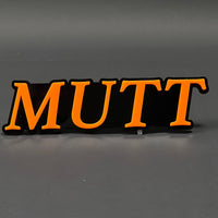 1PC MUTT 3D Acrylic Badge - Car Truck Emblem Fender Tailgate Trunk Sticker
