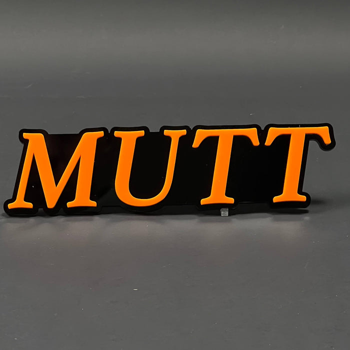 1PC MUTT 3D Acrylic Badge - Car Truck Emblem Fender Tailgate Trunk Sticker