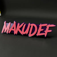 1PC MAKUDEF 3D Acrylic Badge - Car Truck Emblem Fender Tailgate Trunk Sticker
