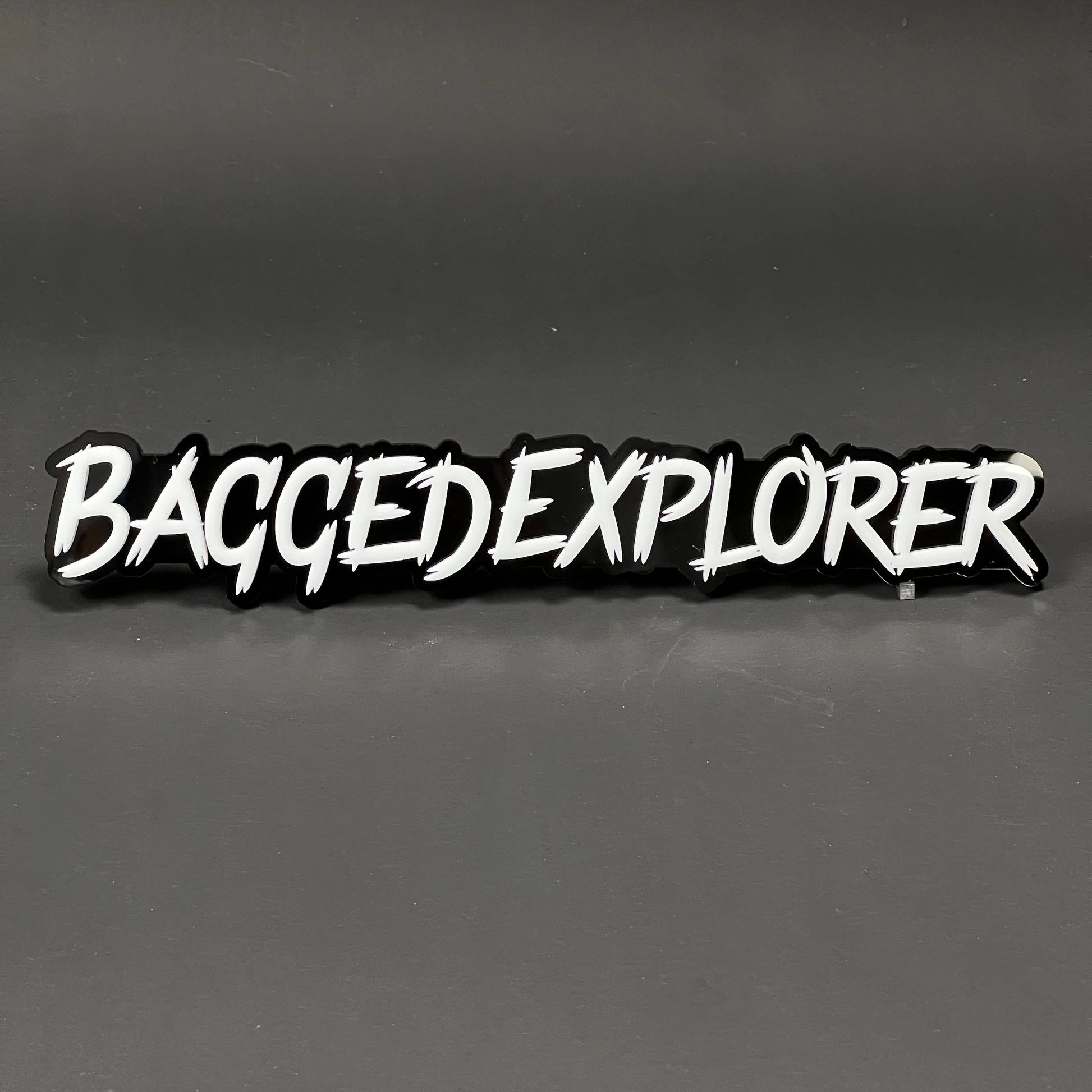 1PC BAGGEDEXPLORER 3D Acrylic Badge - Car Truck Emblem Fender Sticker