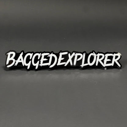 1PC BAGGEDEXPLORER 3D Acrylic Badge - Car Truck Emblem Fender Sticker