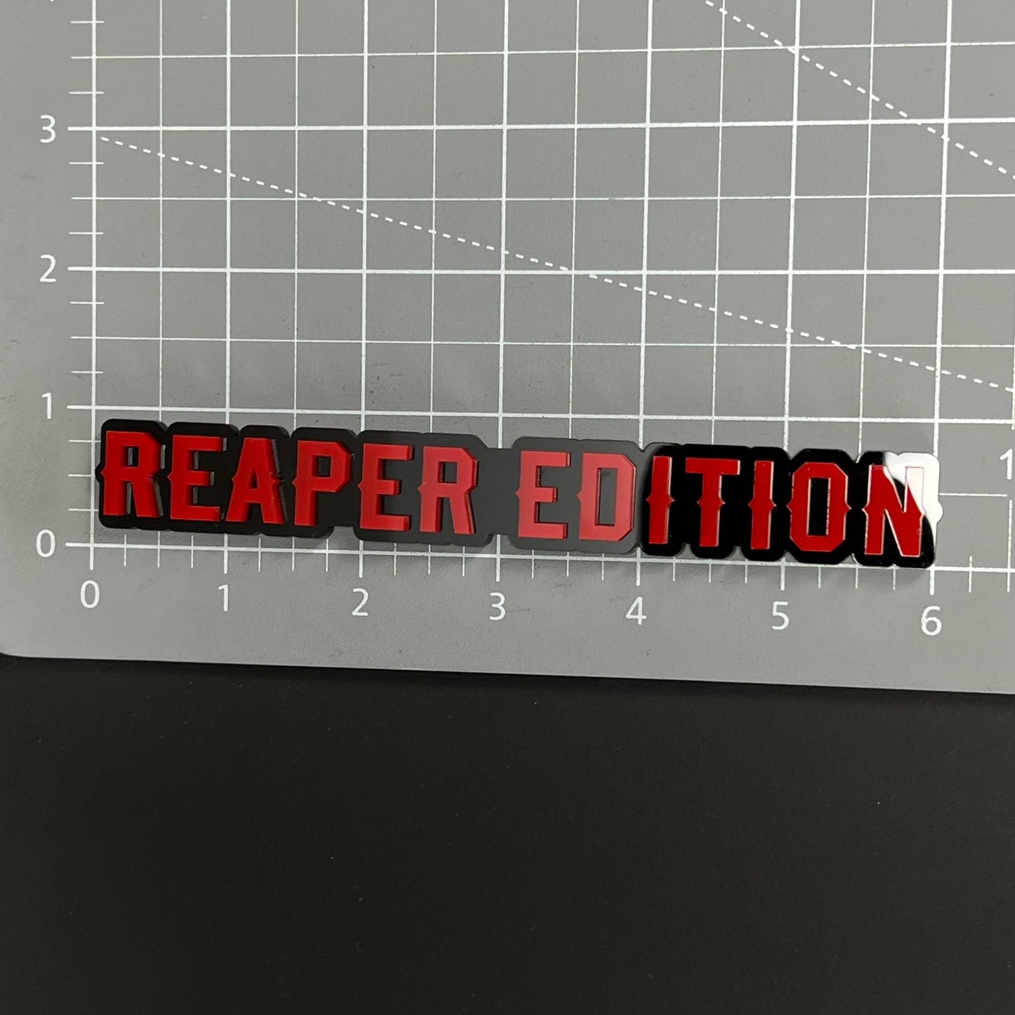 1PC REAPER EDITION 3D Acrylic Badge - Car Truck Emblem Fender Sticker