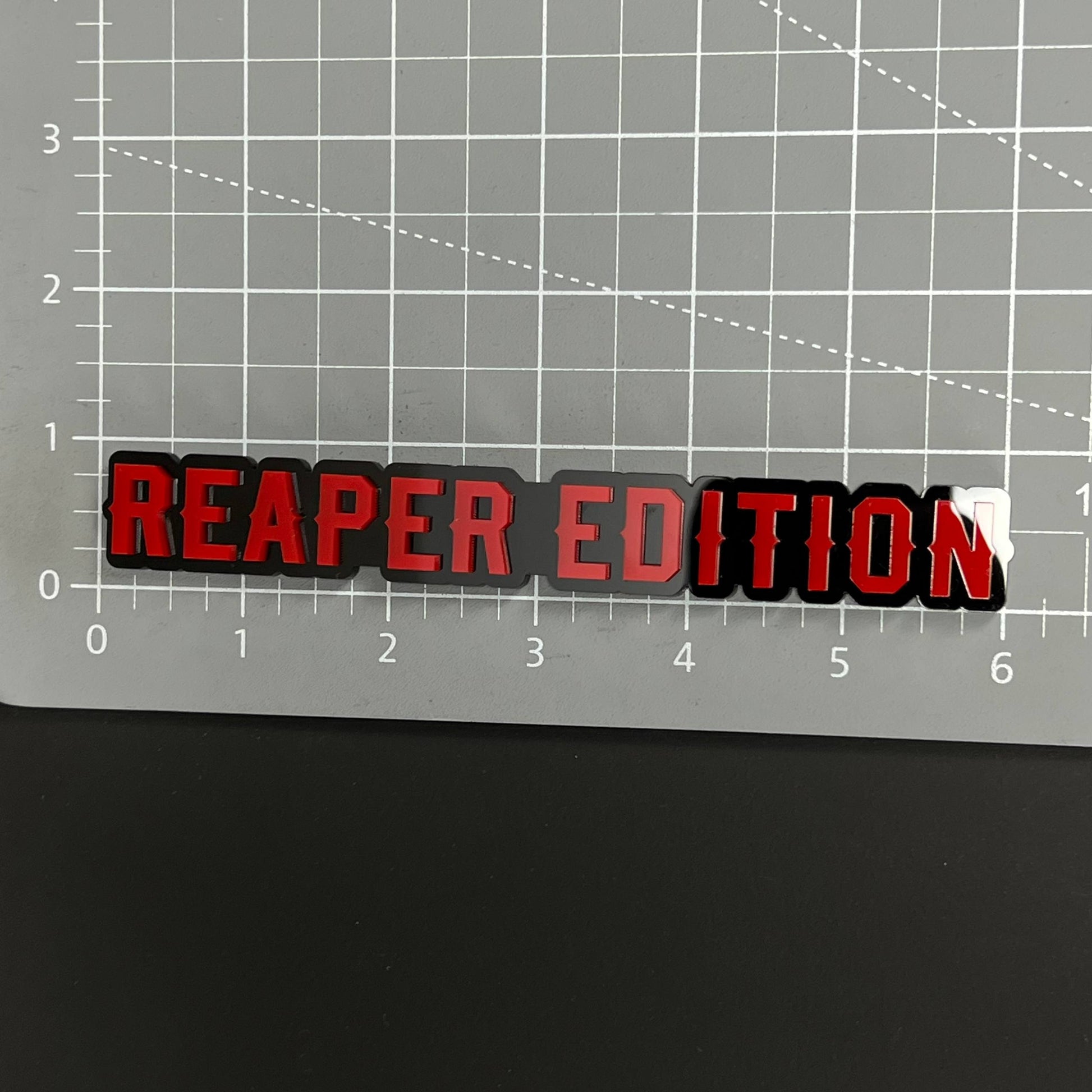 1PC REAPER EDITION 3D Acrylic Badge - Car Truck Emblem Fender Sticker