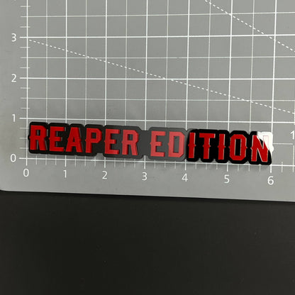 1PC REAPER EDITION 3D Acrylic Badge - Car Truck Emblem Fender Sticker