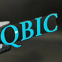 1PC QBIC 3D Acrylic Badge - Car Truck Emblem Fender Tailgate Trunk Sticker