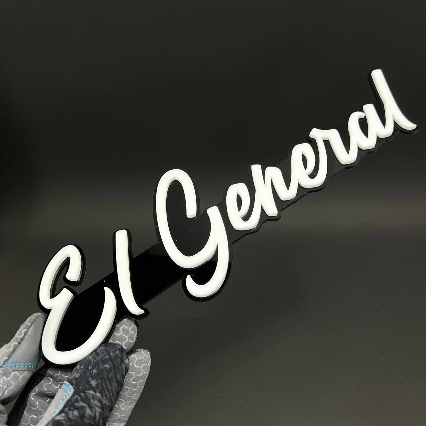 1PC El General 3D Acrylic Badge - Car Truck Emblem Fender Tailgate Trunk Sticker
