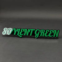 1PC SOYLENT GREEN 3D Acrylic Badge - Car Truck Emblem Fender Sticker