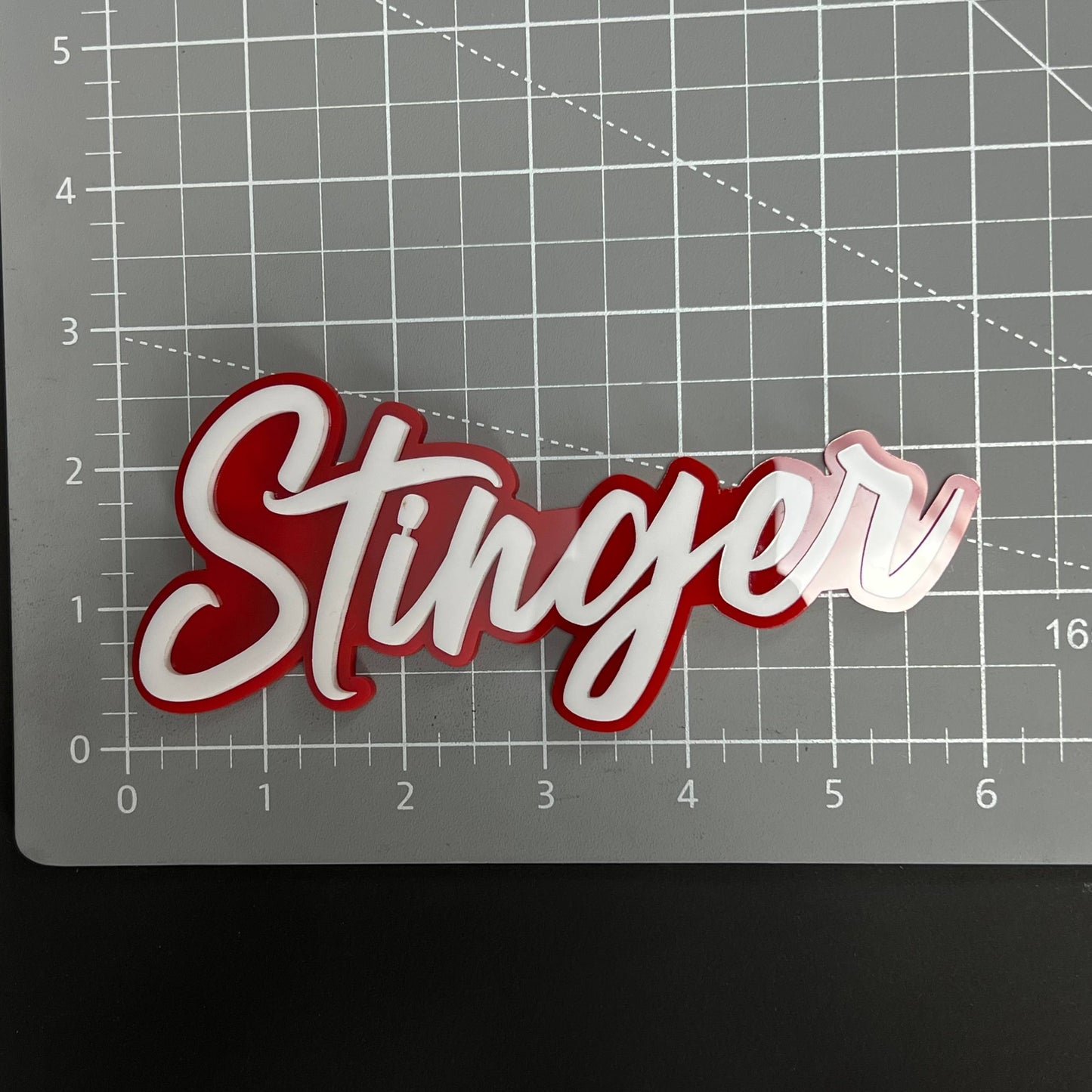 1PC Stinger 3D Acrylic Badge - Car Truck Emblem Fender Tailgate Trunk Sticker