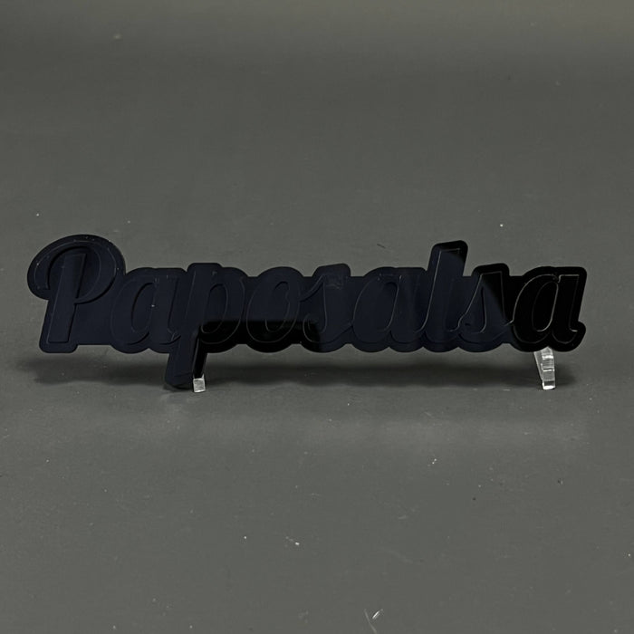 1PC Paposalsa 3D Acrylic Badge - Car Truck Emblem Fender Tailgate Trunk Sticker