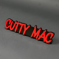 1PC CUTTY MAC 3D Acrylic Badge - Car Truck Emblem Fender Tailgate Trunk Sticker