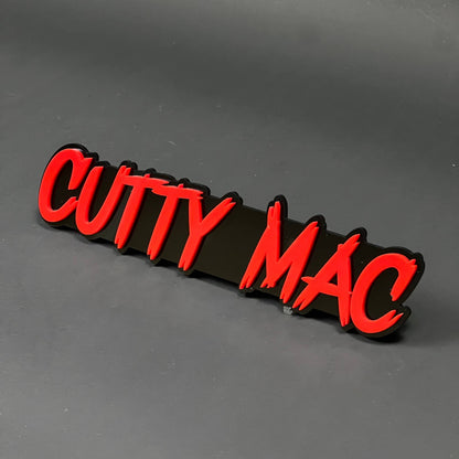 1PC CUTTY MAC 3D Acrylic Badge - Car Truck Emblem Fender Tailgate Trunk Sticker