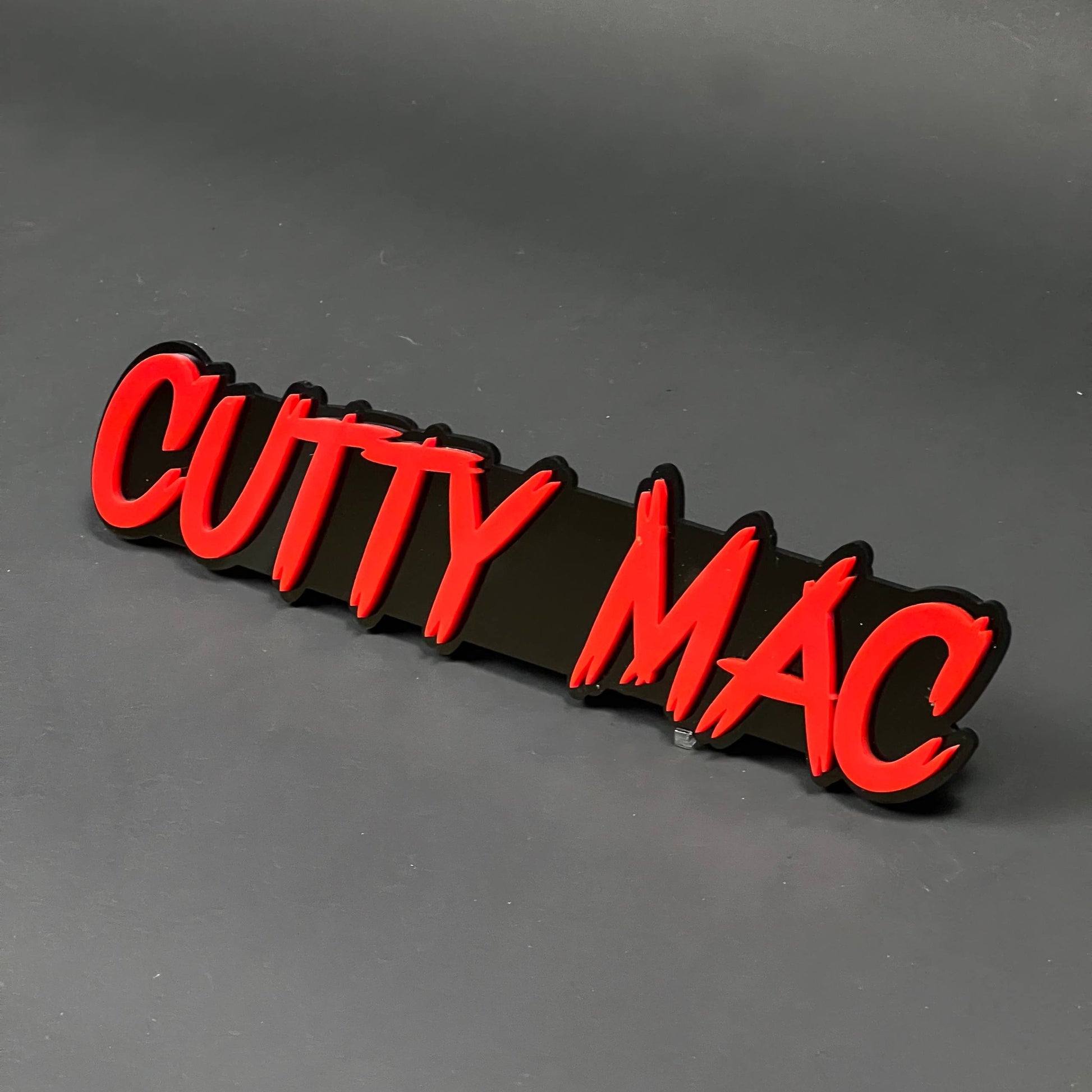 1PC CUTTY MAC 3D Acrylic Badge - Car Truck Emblem Fender Tailgate Trunk Sticker
