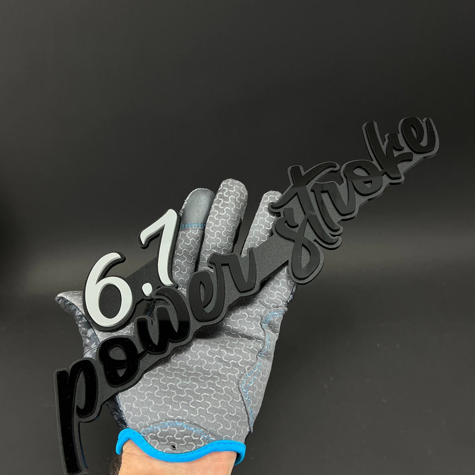 1PC 6.7 power stroke 3D Acrylic Badge - Car Truck Emblem Fender Sticker
