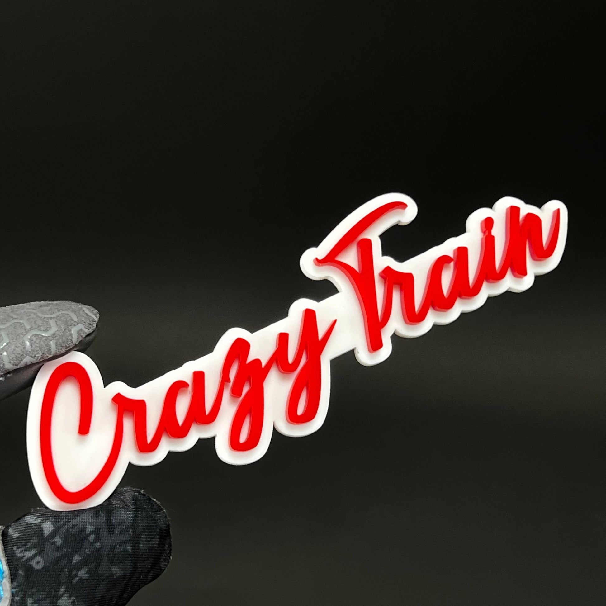 1PC Crazy Train 3D Acrylic Badge - Car Truck Emblem Fender Sticker