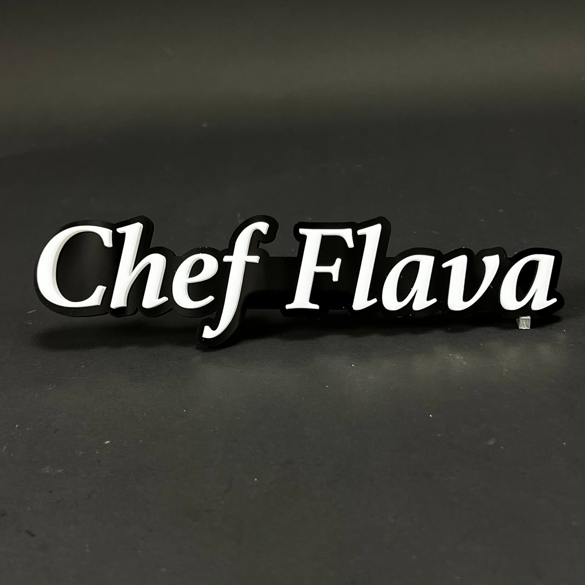 1PC Chef Flava 3D Acrylic Badge - Car Truck Emblem Fender Tailgate Trunk Sticker