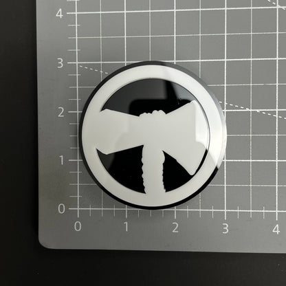 1PC Axe Emblem 3D Acrylic Badge - Car Truck Emblem Fender Tailgate Trunk Sticker